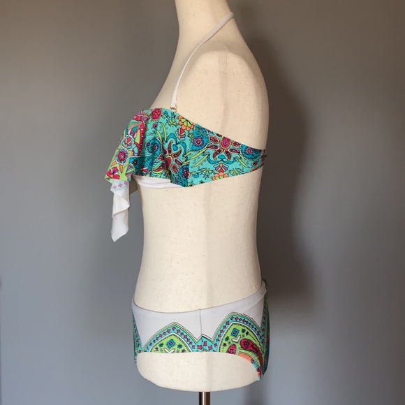 APT. 9 Boho Halter Ruffle Strap or Strapless Bikini - Picture 5 of 10